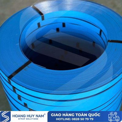 Dây đai thép sơn tĩnh điện sky blue