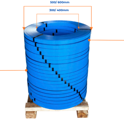 Dây đai thép sơn tĩnh điện sky blue