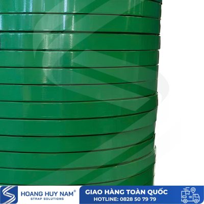 Dây đai thép sơn tĩnh điện Green