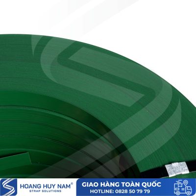 Dây đai thép sơn tĩnh điện Green