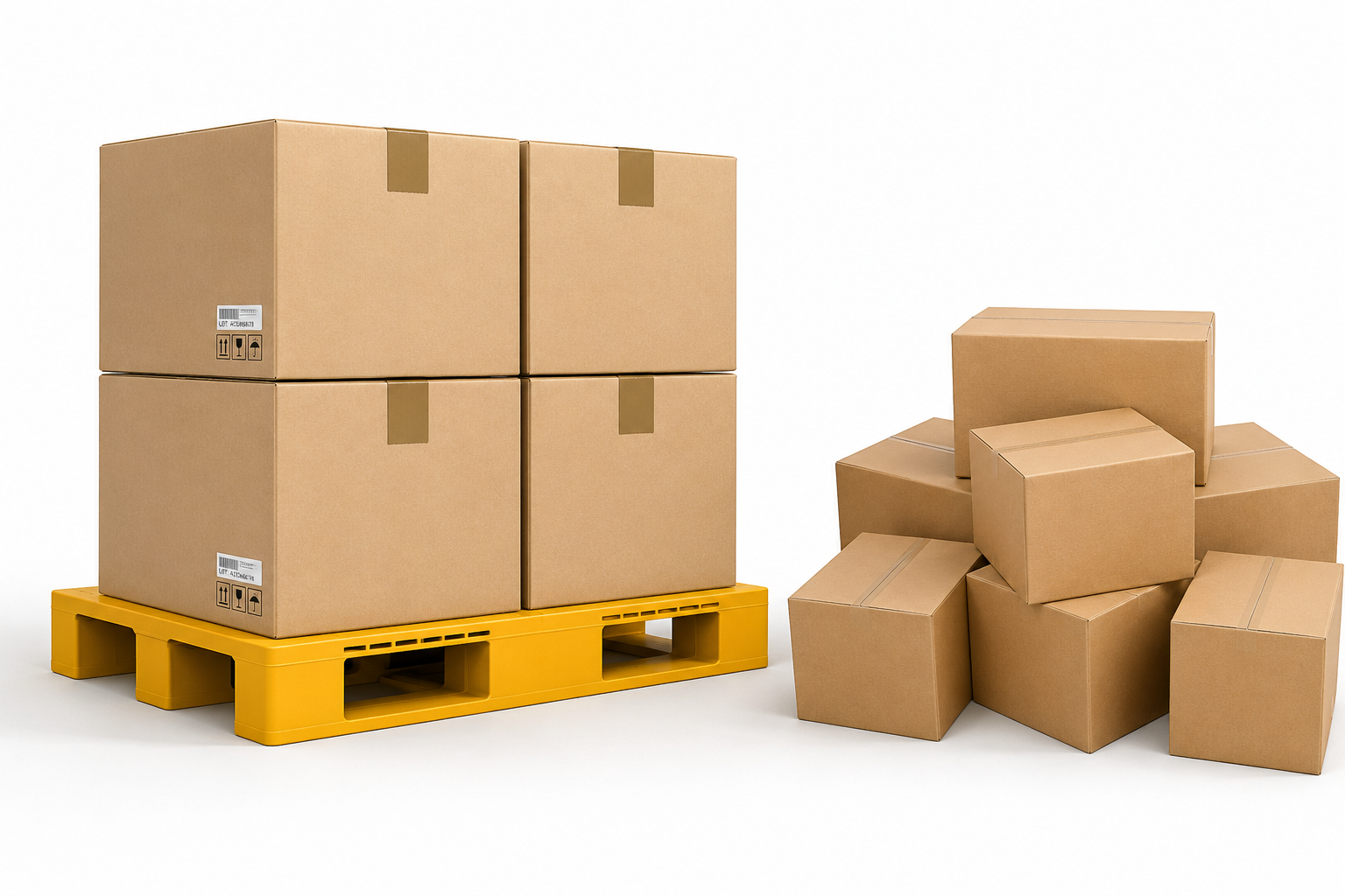 Kiểm tra pallet và chuẩn bị vật liệu bảo vệ hàng hóa nếu cần