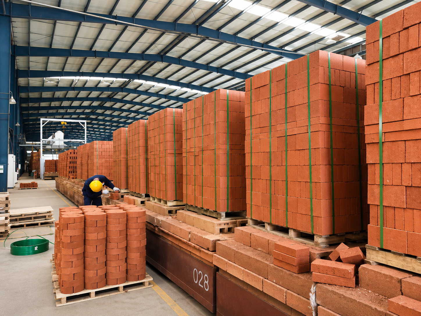 Quy trình dây đai buộc gạch