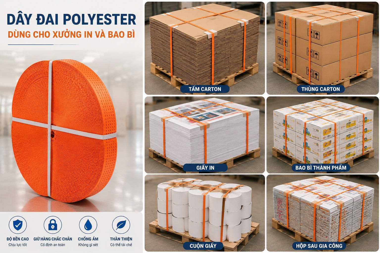 Dây đai Polyester