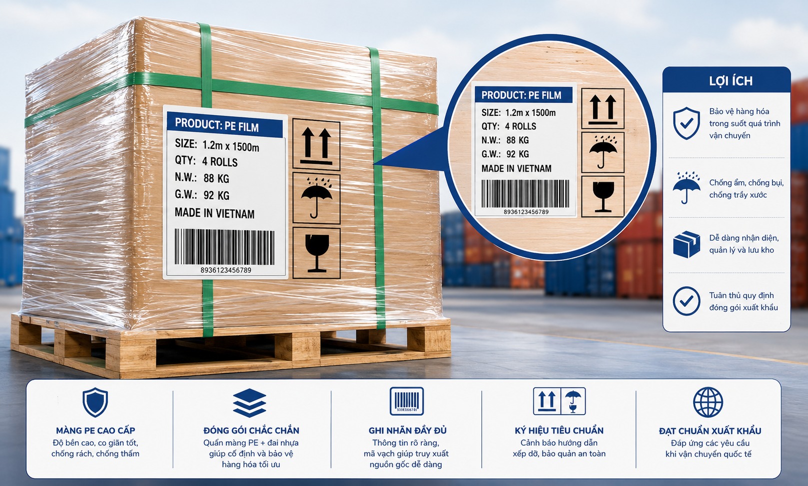 Ghi xuất xứ hàng hoá rõ ràng